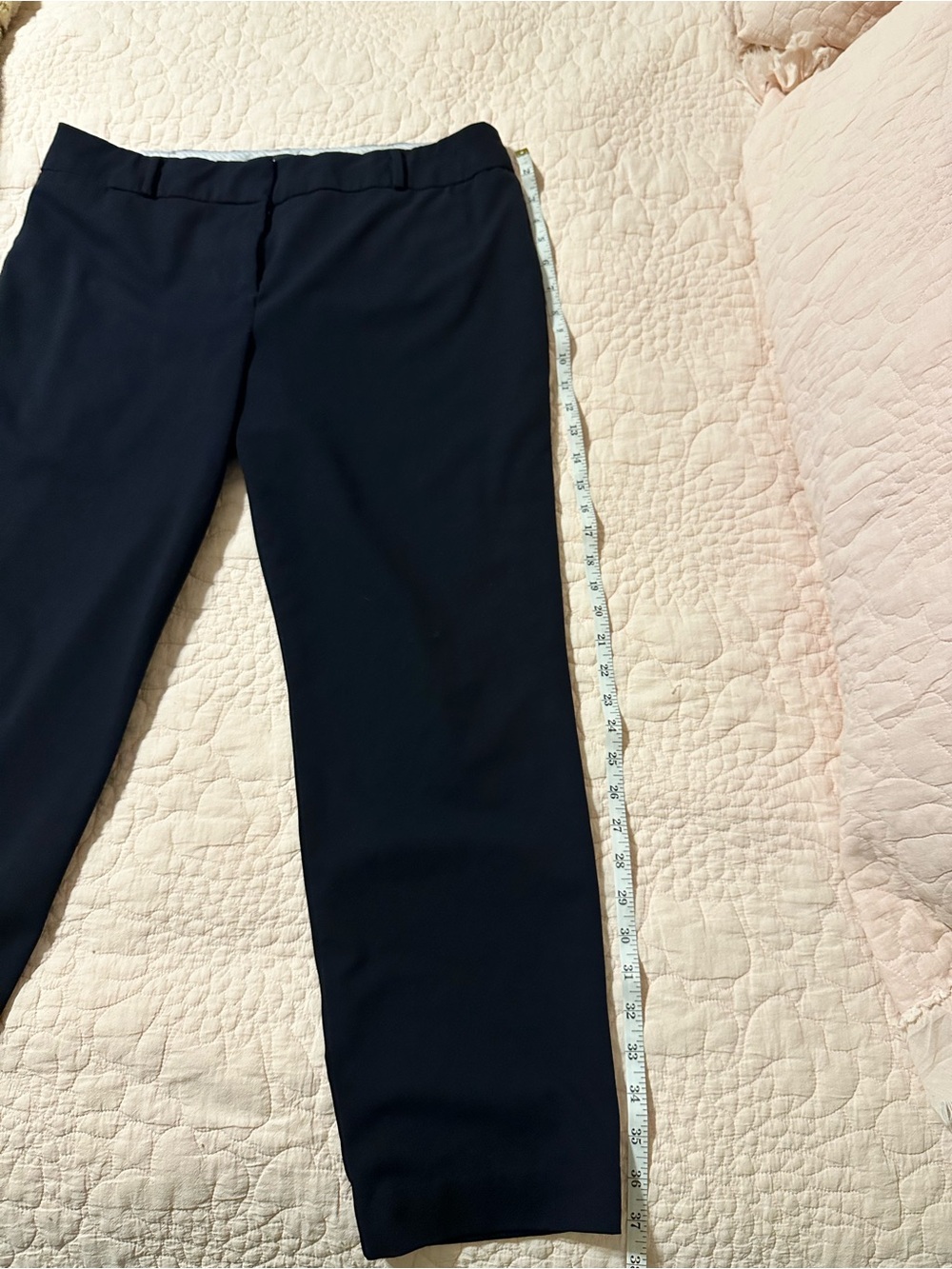 Liz Claiborne Navy Straight-Leg Women's Trousers